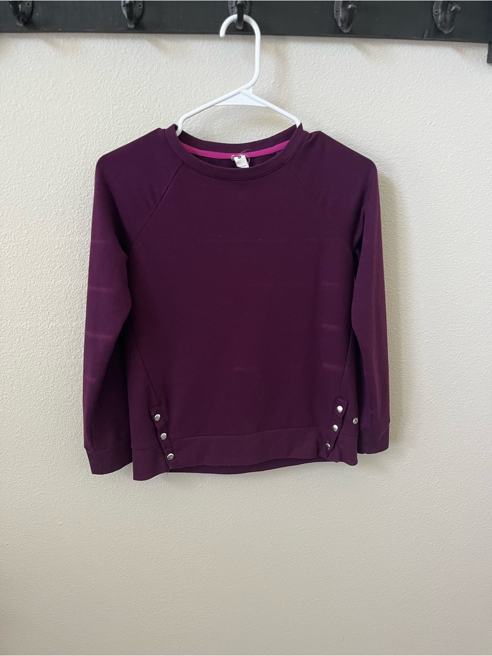 Layer 8 Girls Plum Purple Long Sleeve Sweatshirt